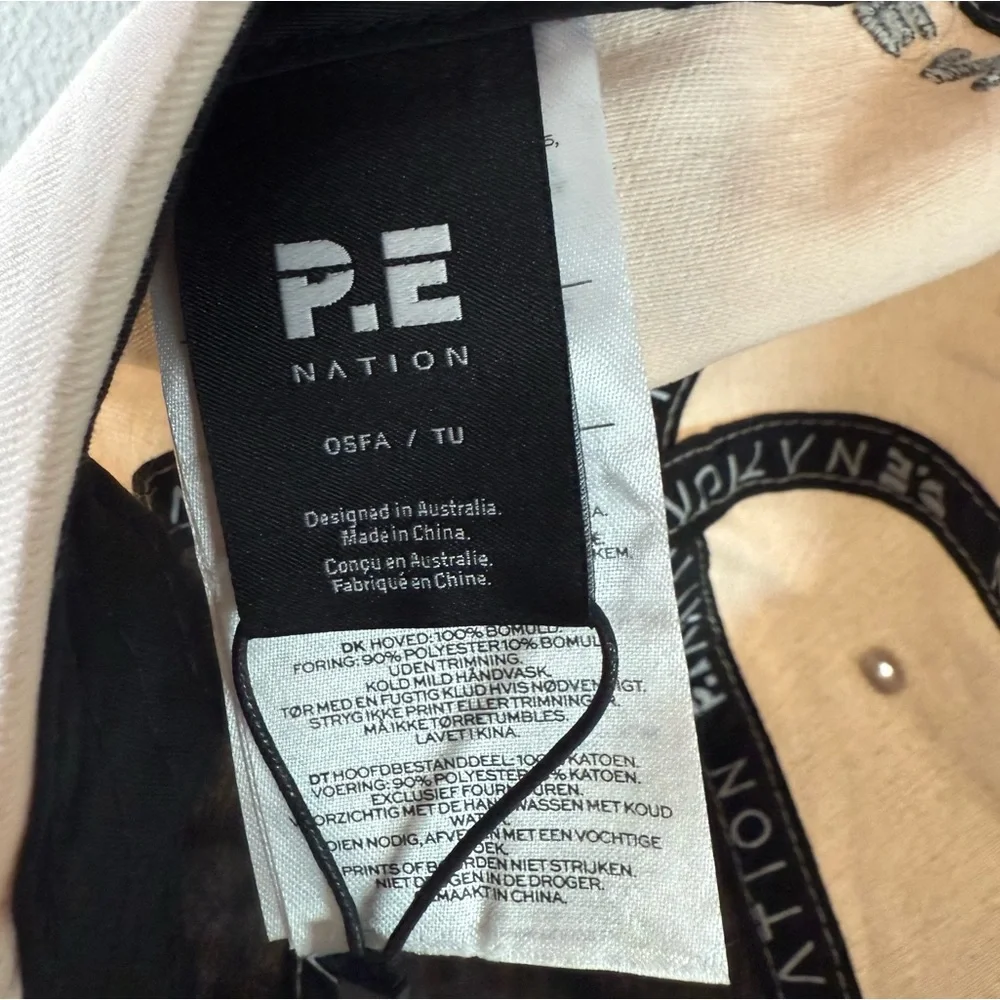 New P.E Nation Worldwide Logo Homage Cap Blush NWT One Size Fits All Unisex